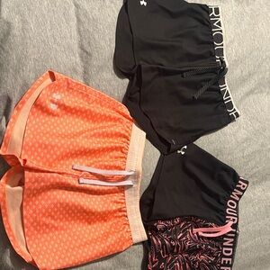 Youth Girls Under Armour Athletic Shorts Set